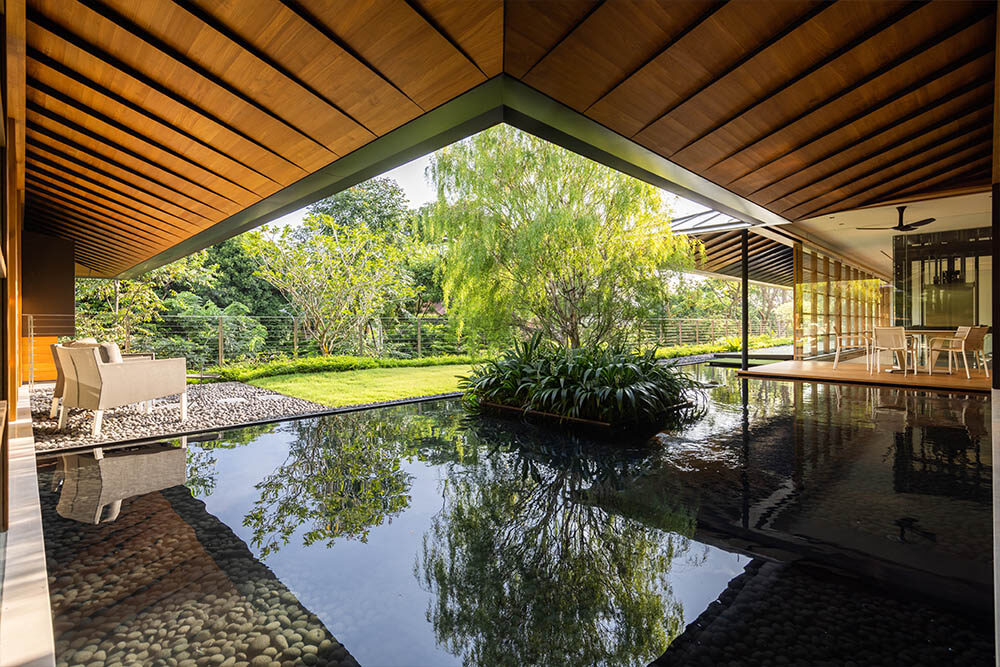 Water Courtyard House Architectural Photography Guz Architects